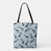 Boston Terrier Bones and Paws Tasche (Rückseite)