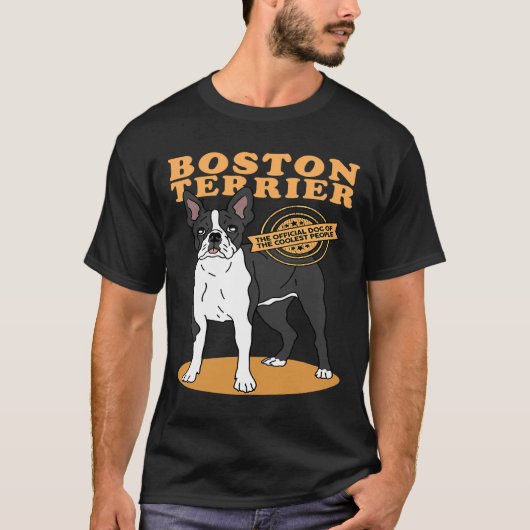 Boston Terrier Boston Terrier Hund des Coolsten B T-Shirt (Vorderseite)