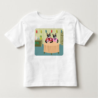 Boston Terrier Boy & Girl Kleinkind T-shirt