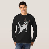 Boston Terrier Breakdance Move T-Shirt (Vorne ganz)