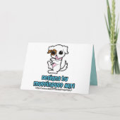 Boston Terrier Bride and Groom card Karte (Rückseite)