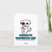 Boston Terrier Bride und Groom Karte (Rückseite)