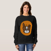 Boston Terrier Brown Sweatshirt (Vorne ganz)