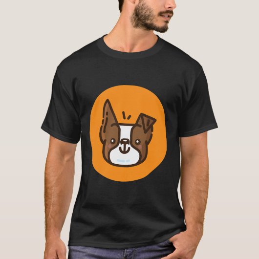 Boston Terrier Brown T-Shirt (Vorderseite)