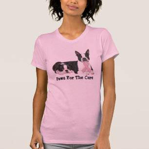 Boston-Terrier-Brustkrebs-Damen-T - Shirt