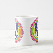 Boston Terrier - bunte Kreise Kaffeetasse (Mittel)