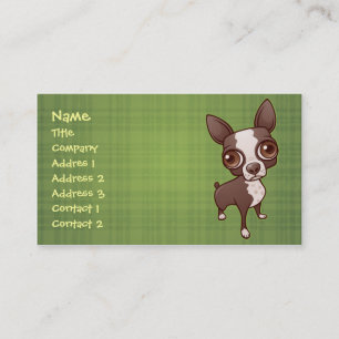 Boston Terrier Business Card Visitenkarte