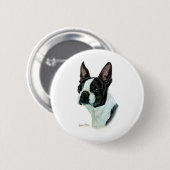 Boston Terrier Button (Vorne & Hinten)