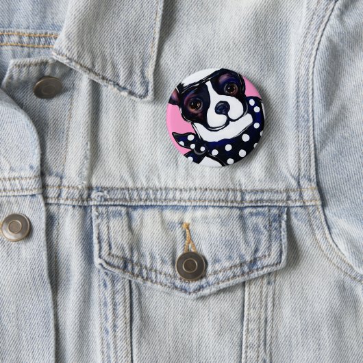 BOSTON TERRIER BUTTON (Beispiel)