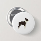 Boston Terrier Button (Vorne & Hinten)