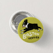 Boston Terrier Button (Vorne & Hinten)