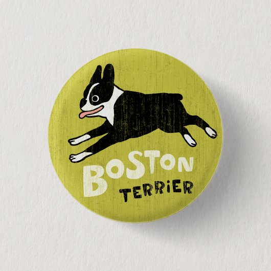 Boston Terrier Button (Vorderseite)