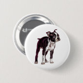 Boston Terrier Button (Vorne & Hinten)