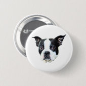 Boston Terrier Button (Vorne & Hinten)