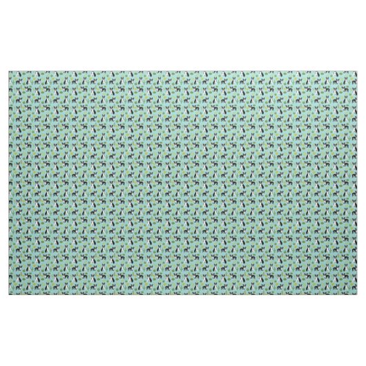 Boston Terrier Cactus Fabric Stoff (Yard (91,4 cm))