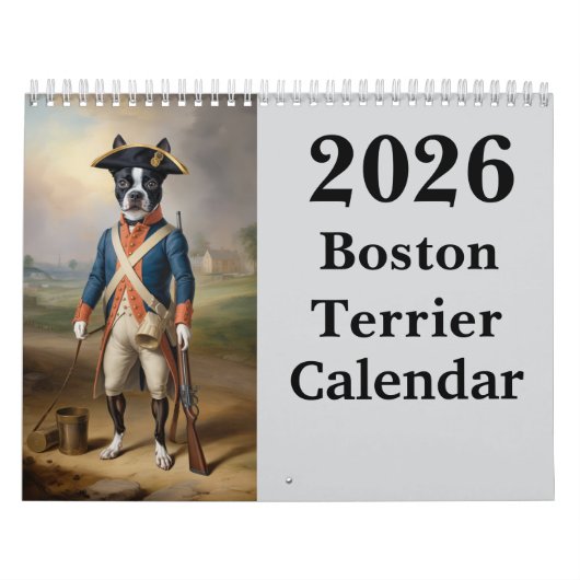 Boston Terrier Calendar Kalender (Titelbild)