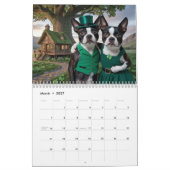 Boston Terrier Calendar Kalender (Mär 2027)