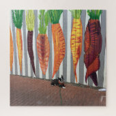 Boston Terrier & Calico Carrots Puzzle (Vertikal)