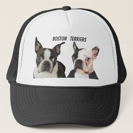 BOSTON TERRIER-CAP TRUCKERKAPPE (Vorderseite)