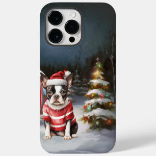 Boston Terrier Caravan Christmas Adventure Case-Mate iPhone 14 Pro Max Hülle