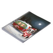 Boston Terrier Caravan Christmas Adventure Notizblock (Linke Seite)