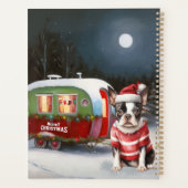 Boston Terrier Caravan Christmas Adventure Planer (Rückseite)