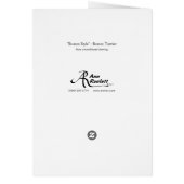 Boston Terrier Card - "Boston Style" (Hinten)