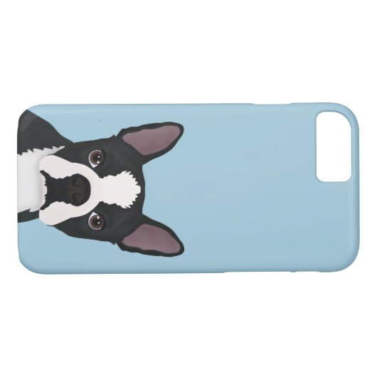 Boston-Terrier-Cartoon Case-Mate iPhone Hülle (Rückseite (Horizontal))