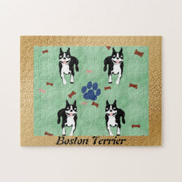 Boston Terrier Cartoon Puzzle