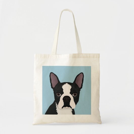 Boston-Terrier-Cartoon Tragetasche (Vorne)