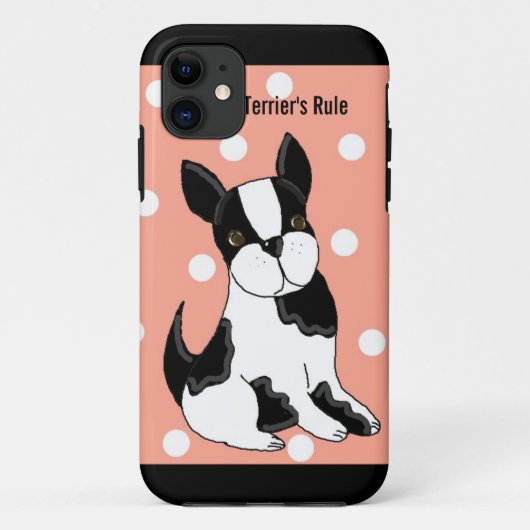 Boston Terrier Case-Mate iPhone Hülle (Rückseite)