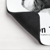 Boston Terrier Charcoal 2 Mousepad (Ecke)