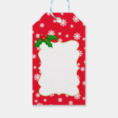 Boston Terrier Christmas Antlers Geschenkanhänger (Rückseite)