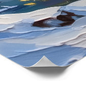 Boston Terrier Christmas Boat Holiday Poster (Ecke)