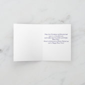 Boston Terrier Christmas Card Feiertagskarte (Innenseite)