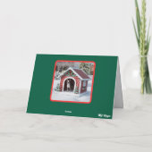 Boston Terrier Christmas Cookie Card Karte (Rückseite)