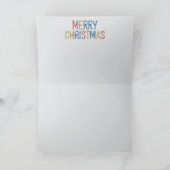 Boston Terrier Christmas Cookie Card Karte (Innenseite)