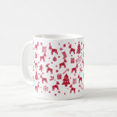 Boston Terrier Christmas Design Kaffeetasse (Vorderseite Links)