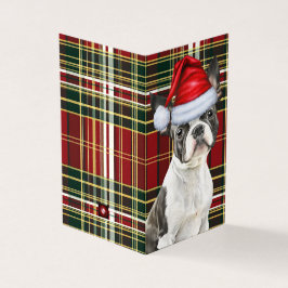 Boston Terrier Christmas Dog Holiday Kariert