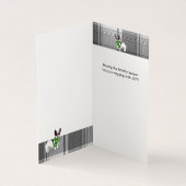 Boston Terrier Christmas Dog Kariert Holiday (Innenseite)