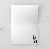 Boston Terrier Christmas Feiertagskarte (Innenseite)