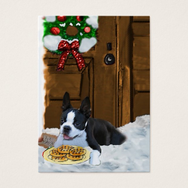 Boston Terrier Christmas Geschenke (Vorderseite)