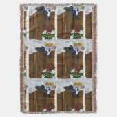 Boston Terrier Christmas Geschenke Decke (Vorderseite Vertikal)