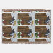 Boston Terrier Christmas Geschenke Decke (Vorderseite)