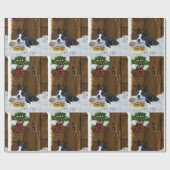 Boston Terrier Christmas Geschenke Geschenkpapier (Flach)