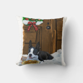 Boston Terrier Christmas Geschenke Kissen