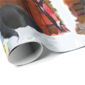 Boston Terrier Christmas Geschenkpapier (Rolleneckpunkt)