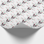 Boston Terrier Christmas Geschenkpapier (Ecke)