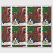 Boston Terrier Christmas Geschenkpapier (Flach)