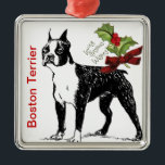 Boston Terrier Christmas Ornament<br><div class="desc">Das Boston Terrier ist lebendig,  intelligent,  stark und loyal. Wenn Sie einen besitzen,  werden Sie wahrscheinlich mehrere besitzen. Dieses Ornament ist perfekt für jeden Boston Terrier Liebhaber.</div>